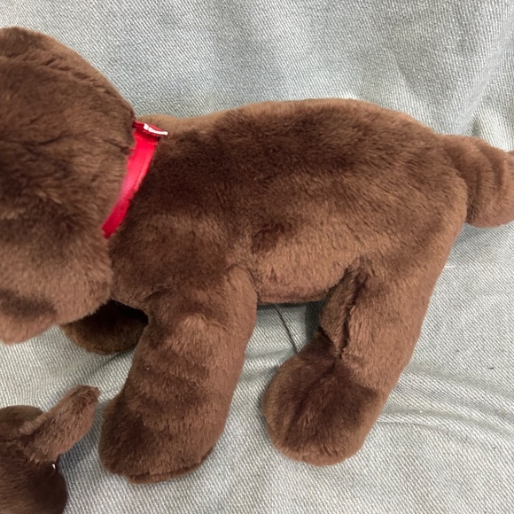 Build-A-Bear 2012 Kennel Pals Brown Labrador with Puppy - Picture 7 of 11